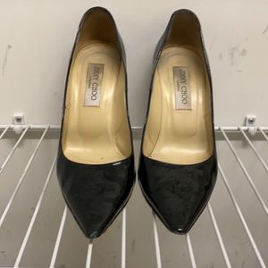 Black patent jimmy choo pumps